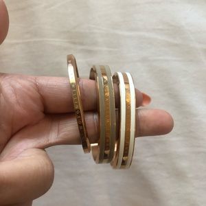 Set of 3 gold/rosegold Daniel Wellington Bracelets